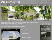 Tablet Screenshot of masdesviolettes.com